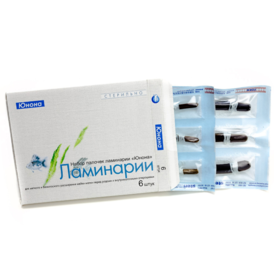 Sets of laminaria sticks 